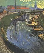 The Roubine du Roi Canal wtih Washerwomen (nn04) Vincent Van Gogh